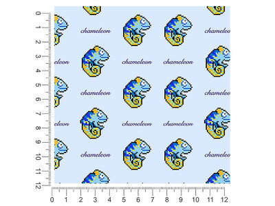 pixel chameleons animal 1ft x 1ft Craft Sheets