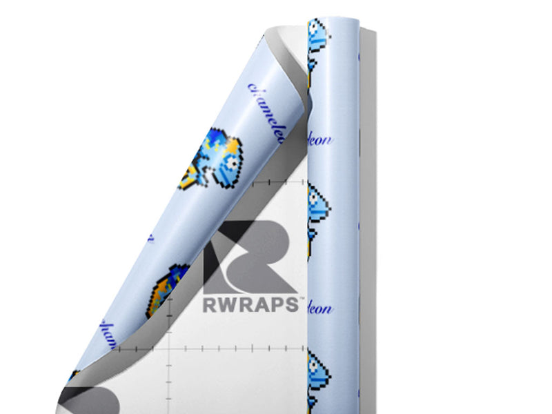 Pixel Chameleons Reptile Wrap Film Sheets~Rwraps Series 914 Pixel Chameleons Reptile Scrolled Sheet~3