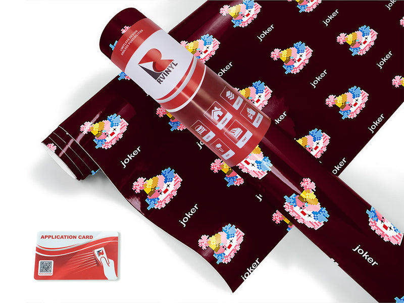pixel clown circus Craft Vinyl Roll