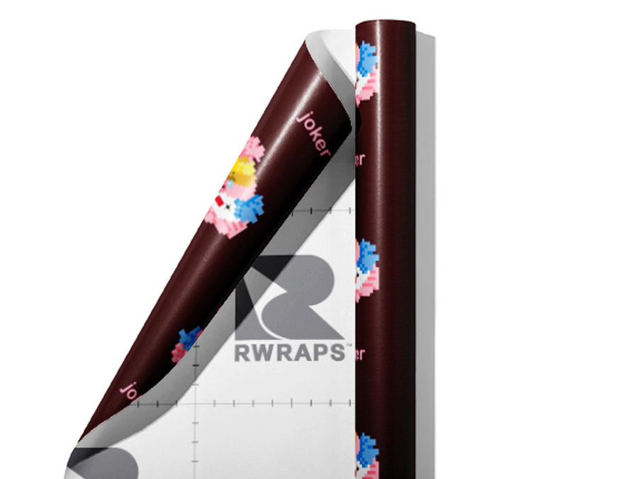 Pixel Clown Circus Wrap Film Sheets~Rwraps Series 914 Pixel Clown Circus Scrolled Sheet~3