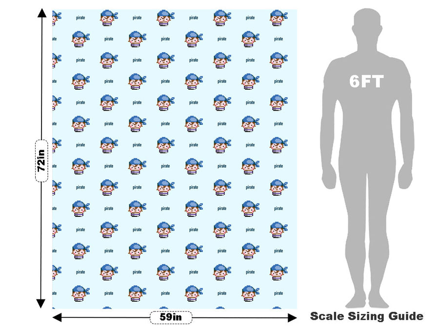 Pixel Crew Pirate Vehicle Wrap Scale~Rwraps Series 914 Pixel Crew Pirate Measurements~1
