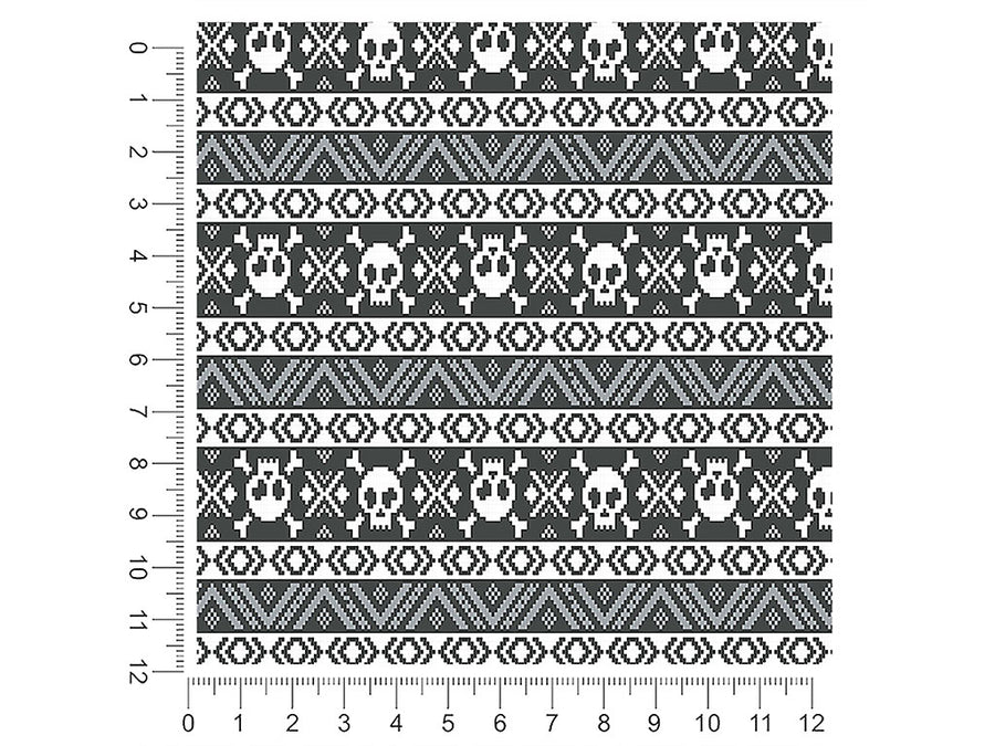 pixel death skull and bones 1ft x 1ft Craft Sheets