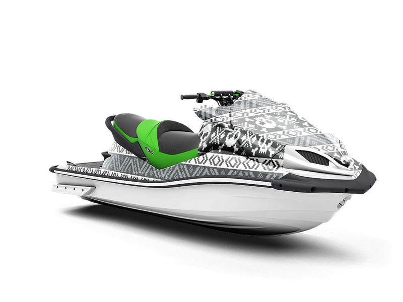 Pixel Death Halloween Jet Ski Vinyl Customized Wrap