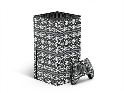 pixel death skull and bones XBOX DIY Decal