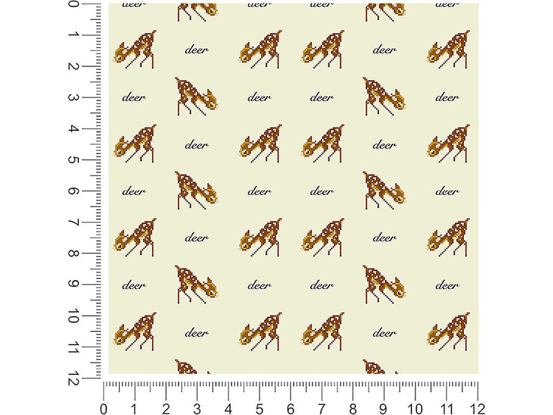 pixel faun animal 1ft x 1ft Craft Sheets