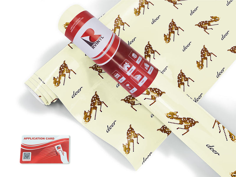 pixel faun animal Craft Vinyl Roll