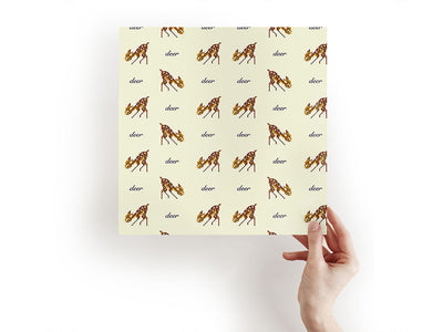 pixel faun animal Craft Sheets