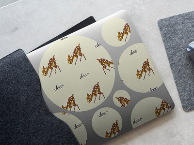pixel faun animal DIY Laptop Stickers