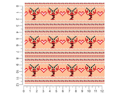 pixel lobsters salt water 1ft x 1ft Craft Sheets