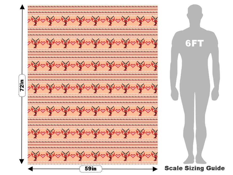 Pixel Lobsters Marine Life Vehicle Wrap Scale~Rwraps Series 914 Pixel Lobsters Marine Life Measurements~1
