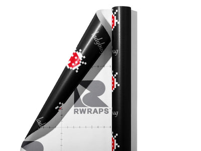 Pixel Luck Bug Wrap Film Sheets~Rwraps Series 914 Pixel Luck Bug Scrolled Sheet~3