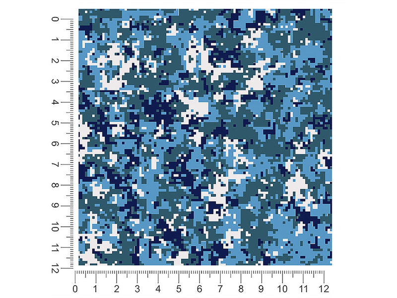 pixel peacock camouflage 1ft x 1ft Craft Sheets