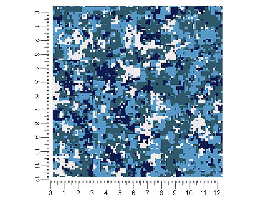 pixel peacock camouflage 1ft x 1ft Craft Sheets