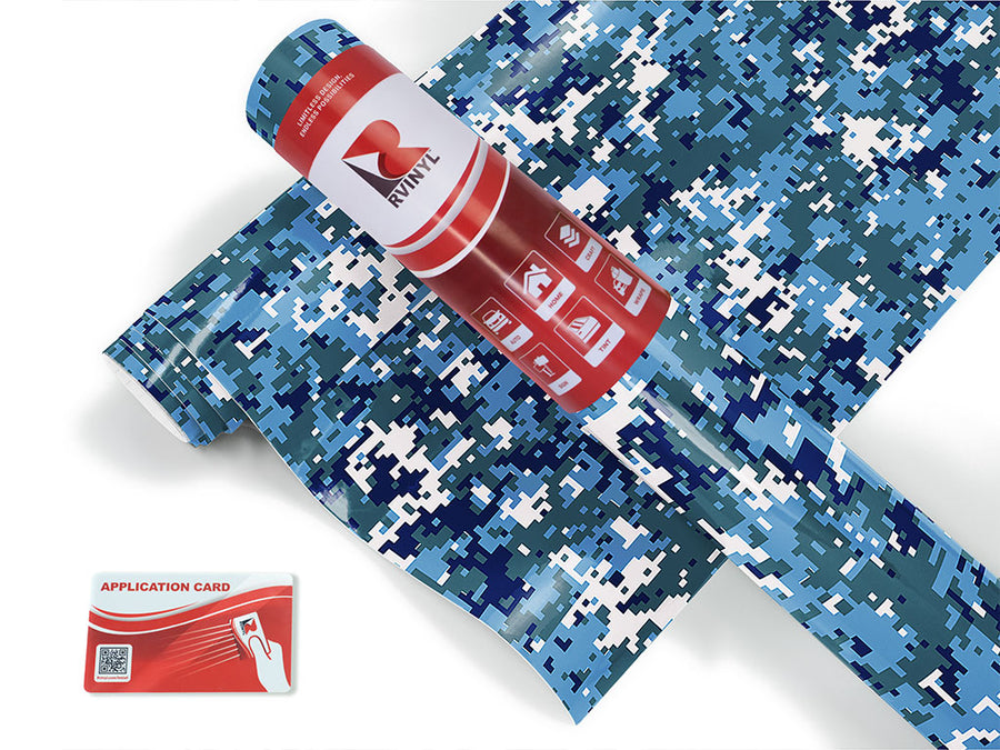 pixel peacock camouflage Craft Vinyl Roll