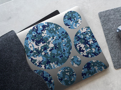 pixel peacock camouflage DIY Laptop Stickers