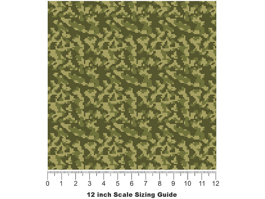 Pixel Perfect Camouflage Vinyl Film Pattern Size 12 inch Scale~Rwraps Pixel Perfect Camouflage Sizing Chart~3