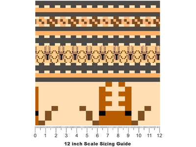 Pixel Pincers Bug Vinyl Film Pattern Size 12 inch Scale~Rwraps Pixel Pincers Bug Sizing Chart~2
