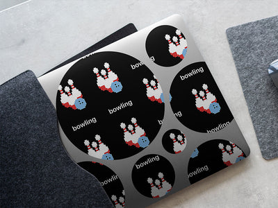 pixel pins sport DIY Laptop Stickers