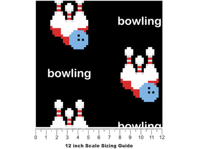 Pixel Pins Sport Vinyl Film Pattern Size 12 inch Scale~Rwraps Pixel Pins Sport Sizing Chart~2