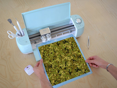 pixel plains camouflage Cricut Compatible Vinyl