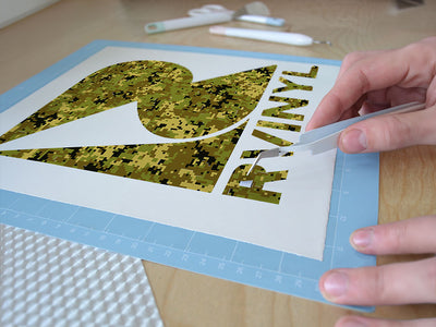 pixel plains camouflage Easy Weed Craft Vinyl