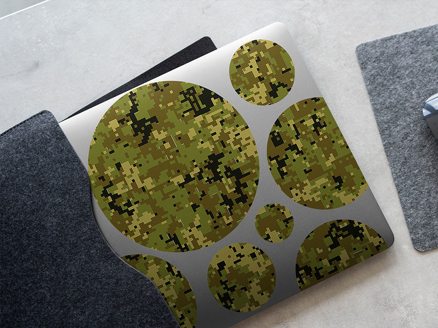 pixel plains camouflage DIY Laptop Stickers