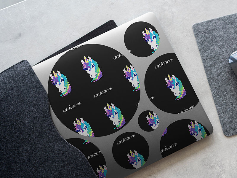 pixel pretty fantasy DIY Laptop Stickers