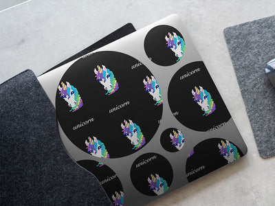 pixel pretty fantasy DIY Laptop Stickers