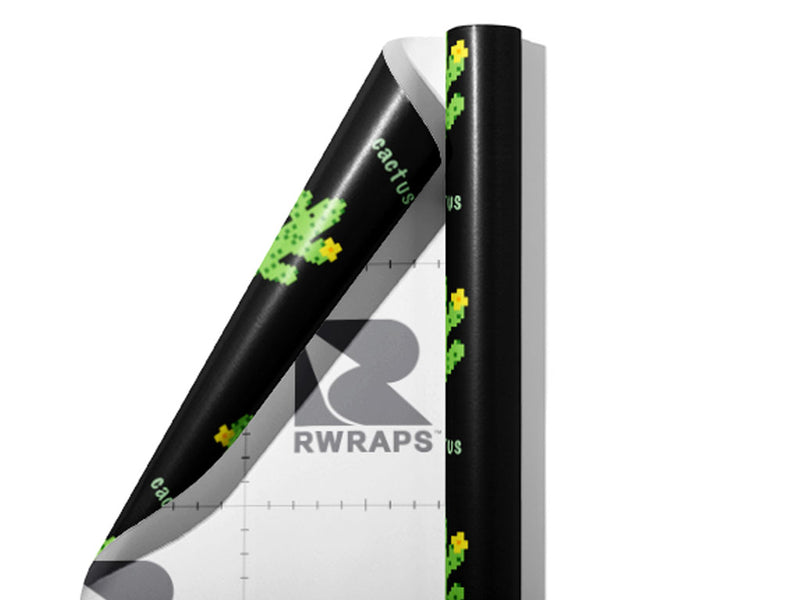 Pixel Pricks Cacti Wrap Film Sheets~Rwraps Series 914 Pixel Pricks Cacti Scrolled Sheet~3
