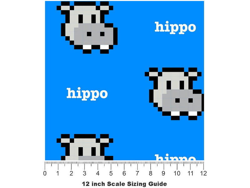 Pixel Prowler Animal Vinyl Film Pattern Size 12 inch Scale~Rwraps Pixel Prowler Animal Sizing Chart~2