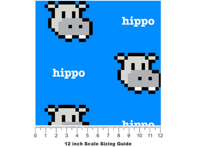 Pixel Prowler Animal Vinyl Film Pattern Size 12 inch Scale~Rwraps Pixel Prowler Animal Sizing Chart~2