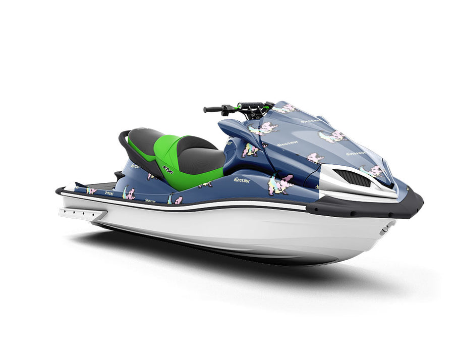 Pixel Rex Dinosaur Jet Ski Vinyl Customized Wrap