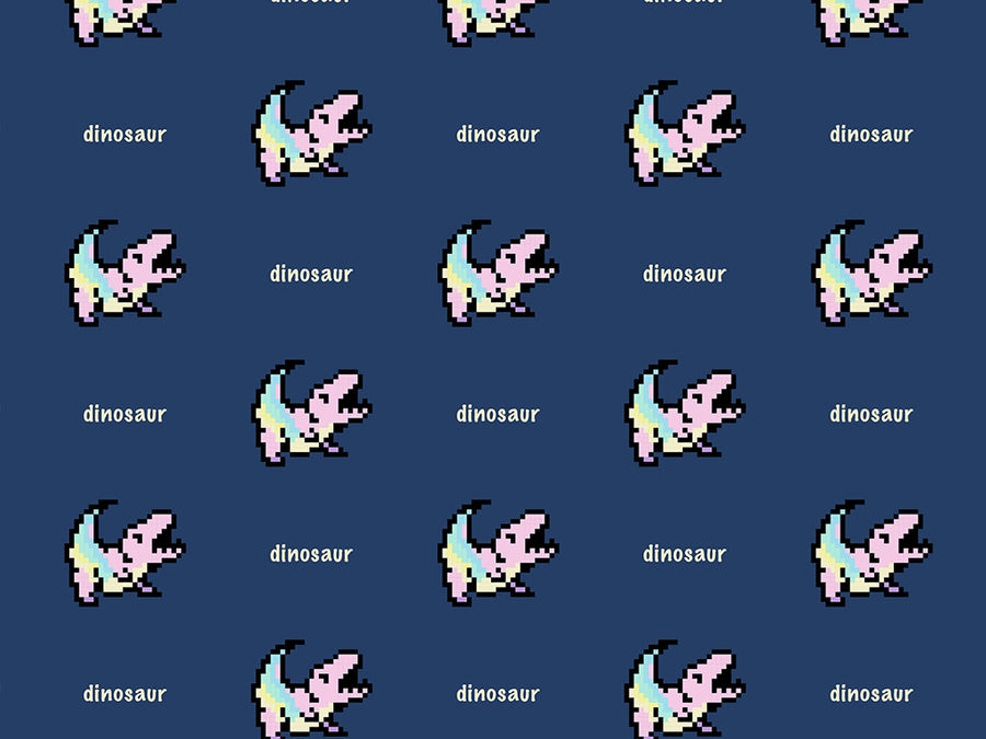 Pixel Rex Dinosaur Vinyl Wrap Pattern~Rwraps Series 914 Digitally Printed Vinyl Wrap~0