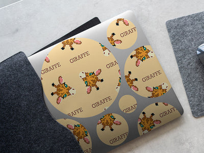 pixel ruminant animal DIY Laptop Stickers