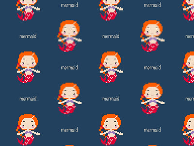 Pixel Siren Fantasy Vinyl Wrap Pattern~Rwraps Series 914 Digitally Printed Vinyl Wrap~0