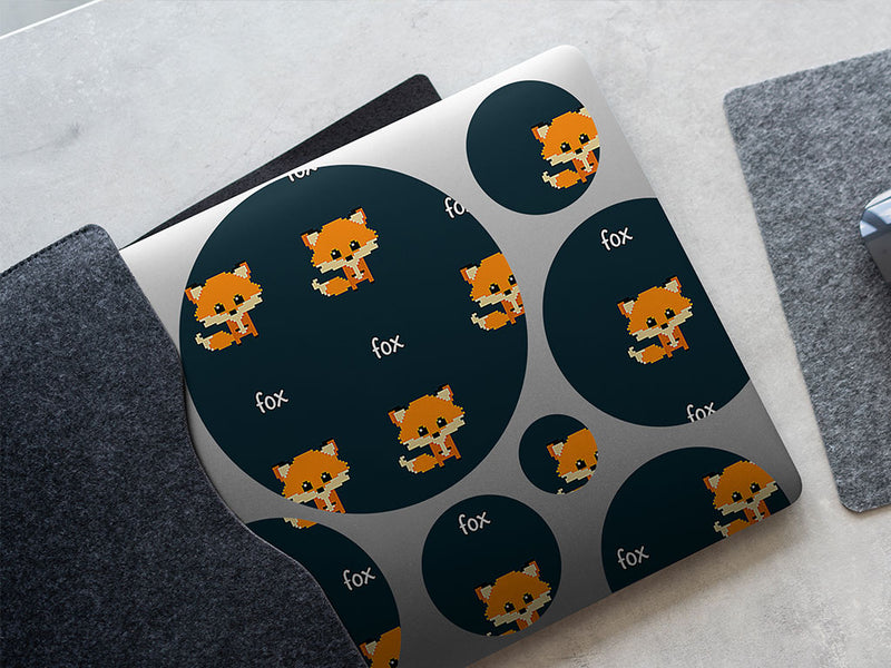 pixel tails animal DIY Laptop Stickers