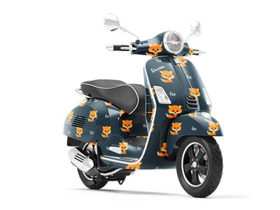 Pixel Tails Animal Vespa Scooter Wrap Film