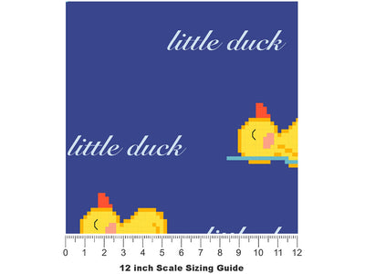 Pixel Waterbirds Birds Vinyl Film Pattern Size 12 inch Scale~Rwraps Pixel Waterbirds Birds Sizing Chart~2