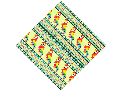 Pixelated Dialogue Birds Vinyl Wrap Pattern
