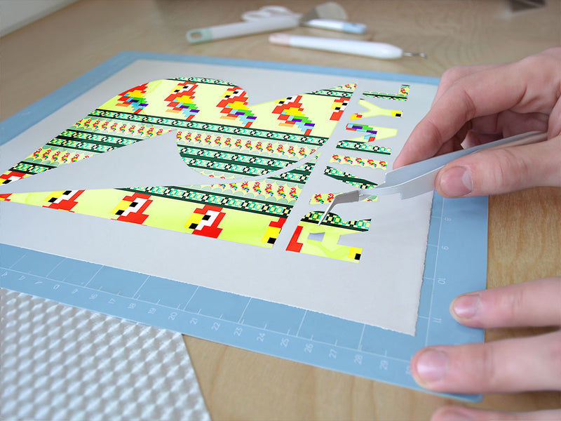 pixelated dialogue bird Easy Weed Craft Vinyl