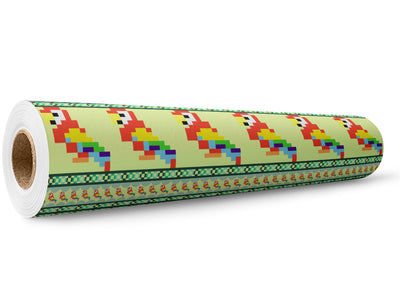 Pixelated Dialogue Birds Wrap Film Wholesale Roll~Rwraps Series 914 Digitally Printed Vinyl Roll~5