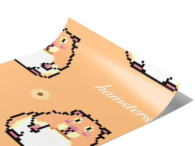 Pixelated Gold Rodent Vinyl Wraps~Rwraps Series 914 Digitally Printed Vinyl Wrap~0