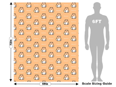 Pixelated Gold Rodent Vehicle Wrap Scale~Rwraps Series 914 Pixelated Gold Rodent Measurements~1