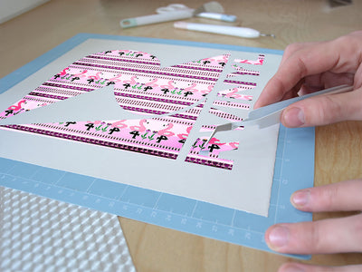 pixelated ibis bird Easy Weed Craft Vinyl