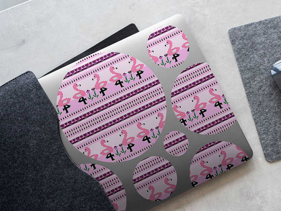 pixelated ibis bird DIY Laptop Stickers