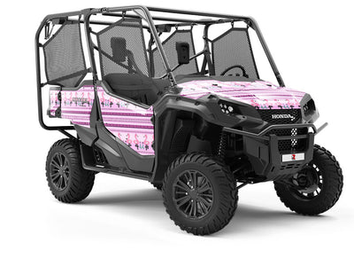 Pixelated Ibis Birds Utility Vehicle Vinyl Wrap