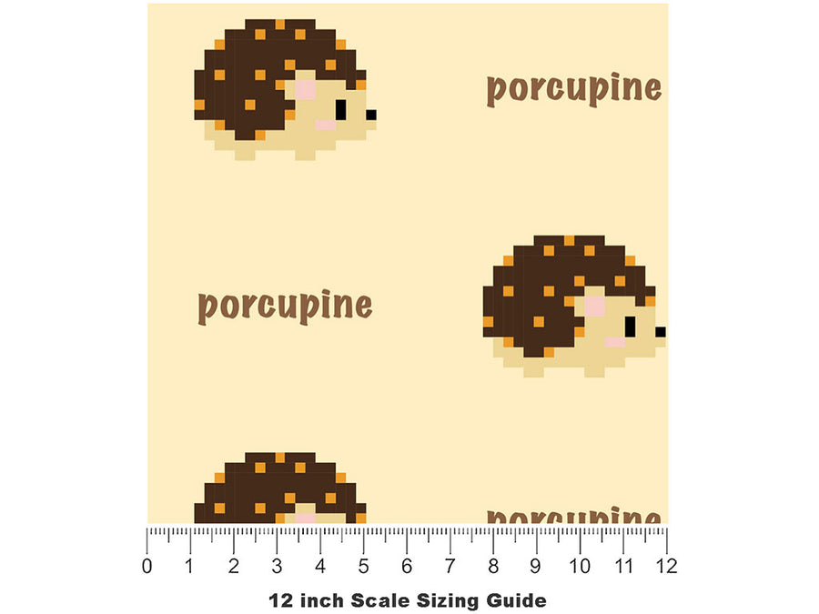 Pixelpine  Animal Vinyl Film Pattern Size 12 inch Scale~Rwraps Pixelpine  Animal Sizing Chart~2