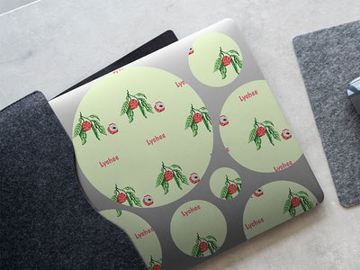 pixelychee fruit DIY Laptop Stickers