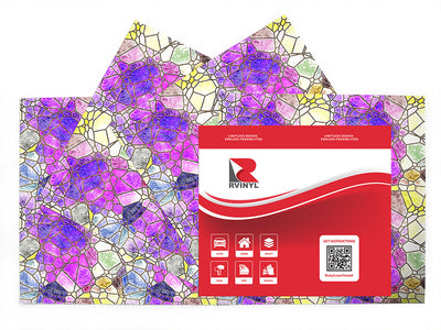 pizza edge mosaic Craft Vinyl Sheet Pack