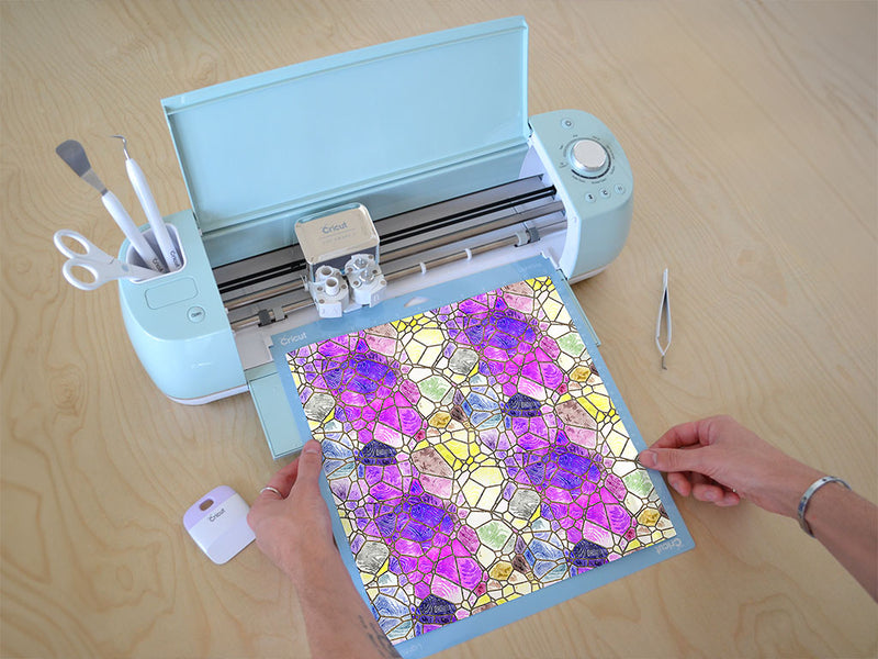 pizza edge mosaic Cricut Compatible Vinyl